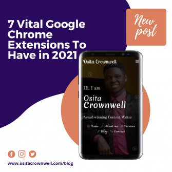 Read more about the article 7 Vital Google Chrome Extensions To Have in 2021